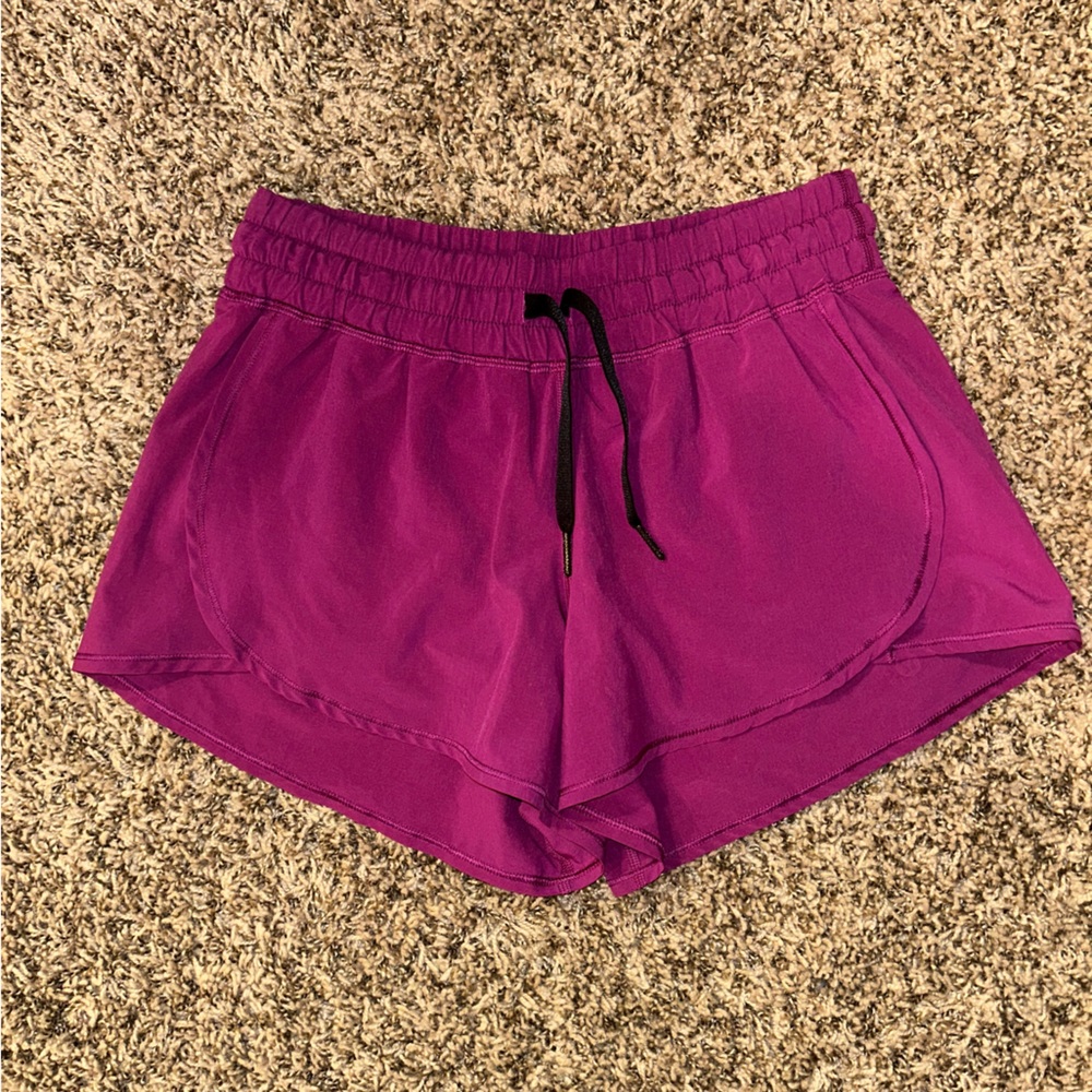 Purple Lululemon shorts